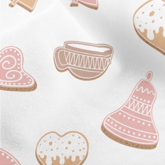 Christmas Shaped Cookies Micro Fleece