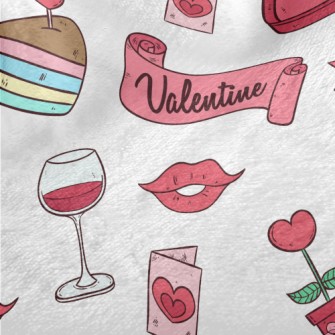 Pink Valentine's Day Items Minky