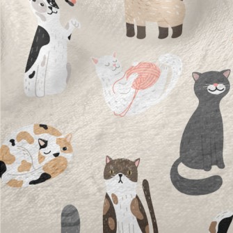 Various Cute Cats Minky