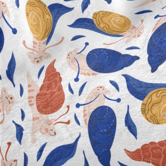 Snail Cat Walking Leisurely Minky