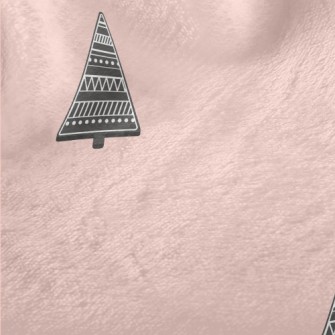 Simple Black Christmas Tree Minky