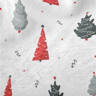 Various Simple Christmas Trees Minky