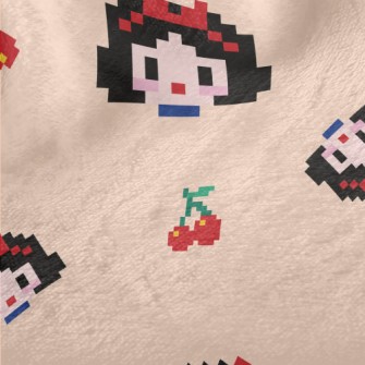 Pixel Style Snow White Minky