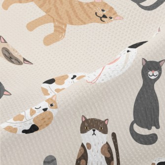 Various Cute Cats Piqué