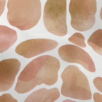 Watercolor Style Giraffe Patte Lightweight Performance Linen