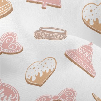 Christmas Shaped Cookies Lightweight Performance Linen