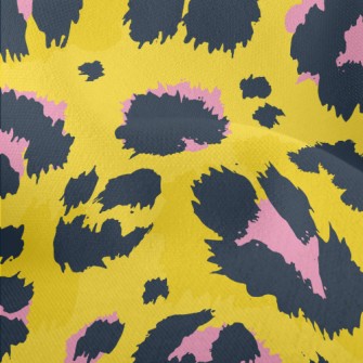 Fine Texture Leopard Print Lightweight Performance Linen
