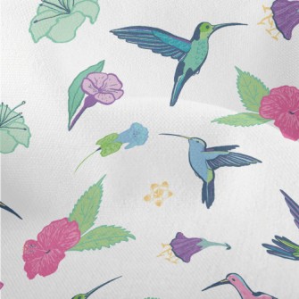 Colorful Hummingbirds And Flow Lightweight Performance Linen