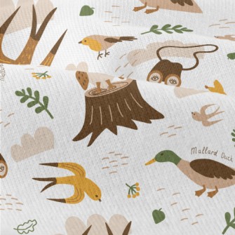 Various Cute Birds Modern Jersey