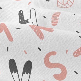Pink And Black Cute English Le Modern Jersey