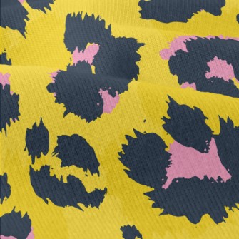 Fine Texture Leopard Print Modern Jersey