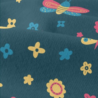 Colorful Butterfly Flowers Modern Jersey