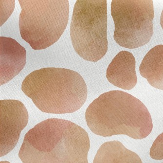 Watercolor Style Giraffe Patte Jersey Backed Fleece