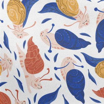 Snail Cat Walking Leisurely Pongee