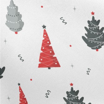 Various Simple Christmas Trees Pongee