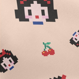 Pixel Style Snow White Pongee