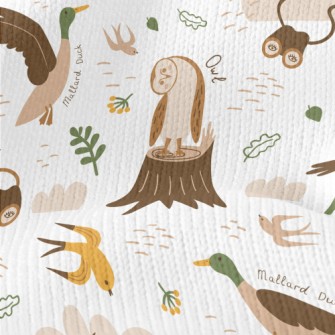 Various Cute Birds Stretch Jersey