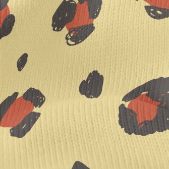 Hand-painted Leopard Print Stretch Jersey