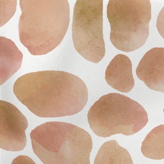 Watercolor Style Giraffe Patte Lightweight Cotton Poplin