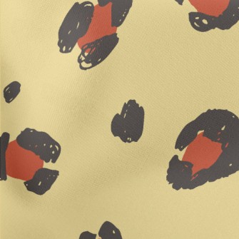 Hand-painted Leopard Print Lightweight Cotton Poplin