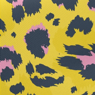 Fine Texture Leopard Print Midweight Cotton Poplin