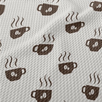 Silhouette Warm Coffee Cup Birdseye Piqué