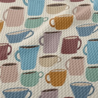 Various Colorful Mugs Birdseye Piqué
