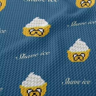 Pixel Style Shaved Ice Birdseye Piqué