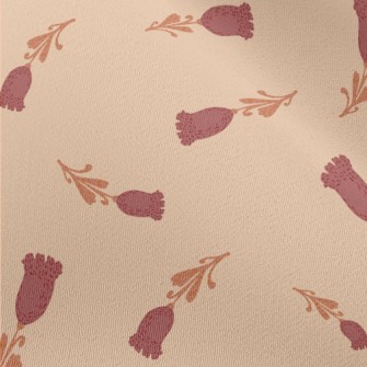 Tulips In Doodle Style Chiffon