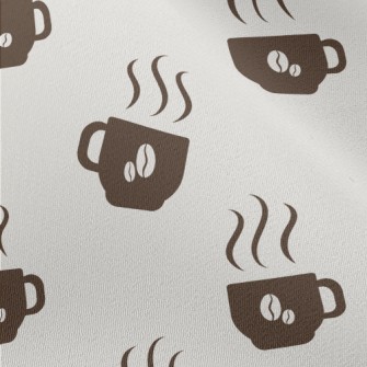 Silhouette Warm Coffee Cup Chiffon