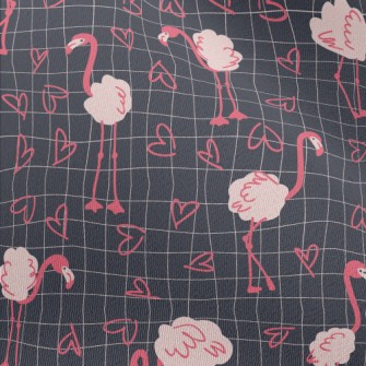 Cute Love Flamingo Chiffon