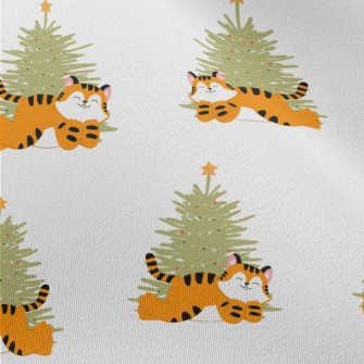Chubby Tiger And Christmas Tre Chiffon