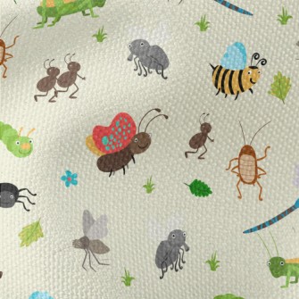 Different Types Of Insects Waterproof Canvas
