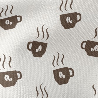 Silhouette Warm Coffee Cup Waterproof Canvas