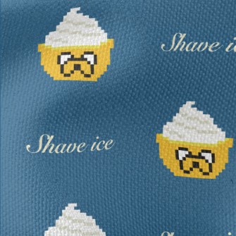 Pixel Style Shaved Ice Waterproof Canvas