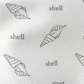 Simple Line Shells Waterproof Canvas