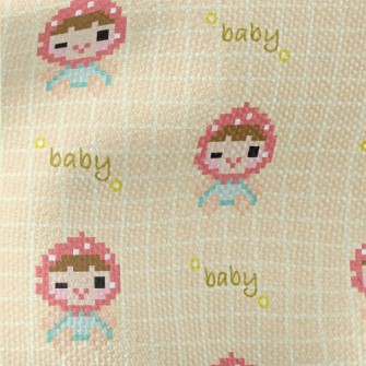 Pixel Style Headscarf Child Waterproof Canvas