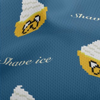 Pixel Style Shaved Ice Athletic Mesh Flat Back