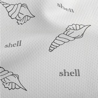 Simple Line Shells Athletic Mesh Flat Back