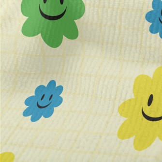 Brightly Colored Smiling Flowe Terry