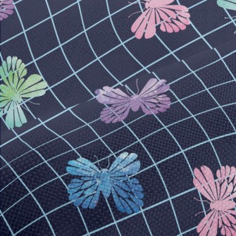 Colorful Butterfly Rubbings Performance Linen
