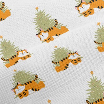 Chubby Tiger And Christmas Tre Performance Linen