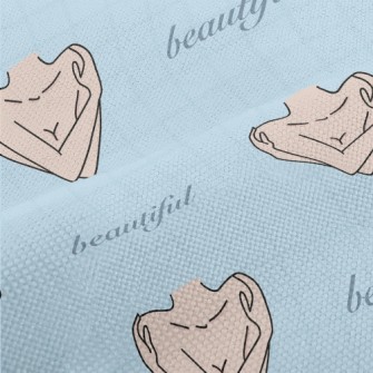 Beautiful Naked Woman Performance Linen