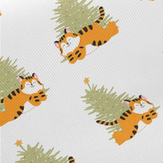 Chubby Tiger And Christmas Tre Twill