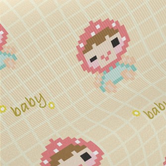 Pixel Style Headscarf Child Twill