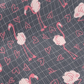 Cute Love Flamingo Standard Corduroy
