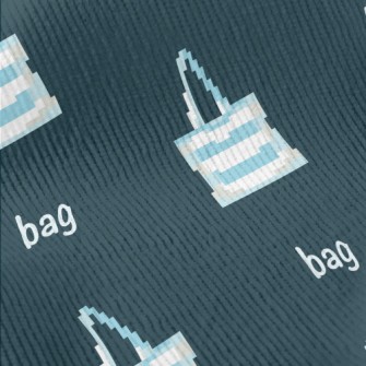 Pixel Blue And White Striped S Standard Corduroy