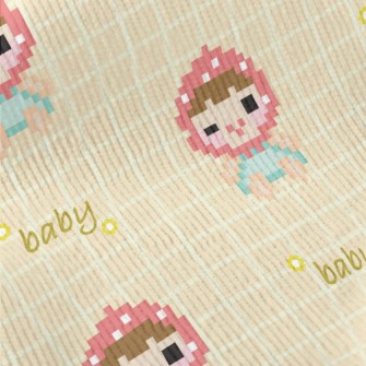 Pixel Style Headscarf Child Standard Corduroy