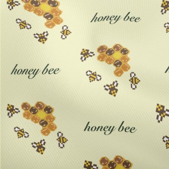 Pixel-art Bees And Honeycombs Dobby