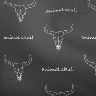 Line Drawing Of A Bull Skull Dobby
